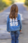 "Big Sis, Lil Sis, Big Bro, Lil Bro" Denim Jacket
