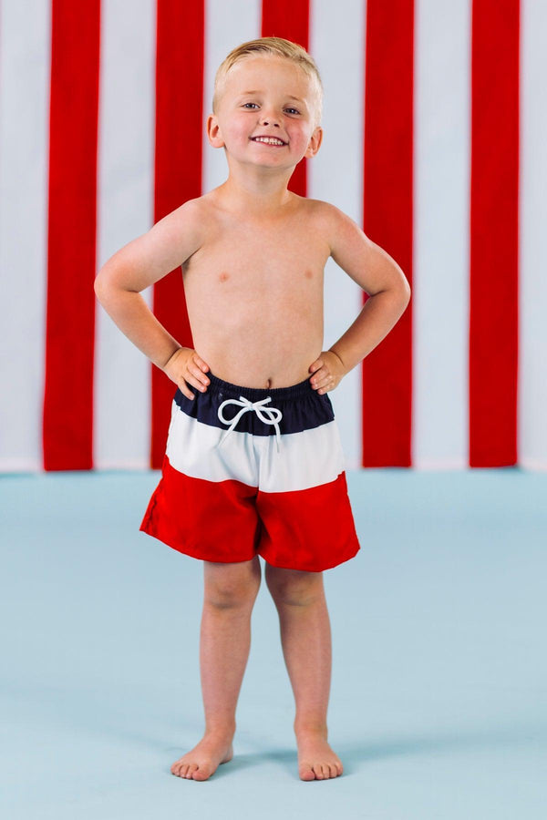 Red, White & Blue Family Swimsuits | Sparkle in Pink