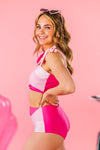 Mom & Me - Pink Colorblock Bikini | Sparkle in Pink