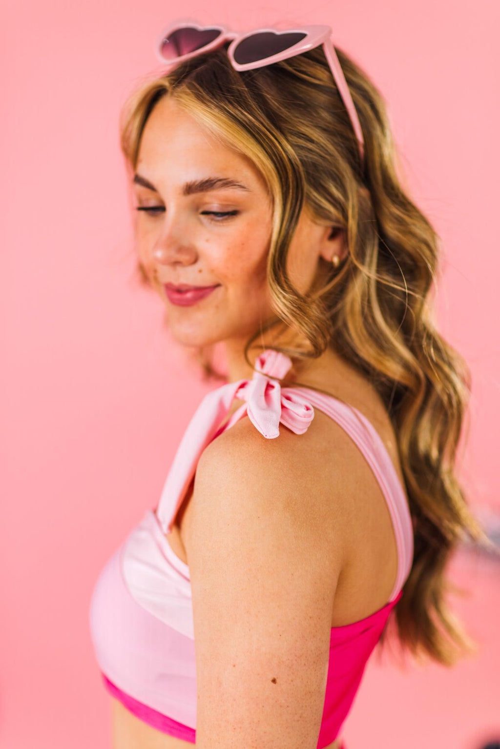 Mom & Me - Pink Colorblock Bikini | Sparkle in Pink