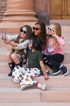 Brown Flower Sweater Cargo Pant Set | Sparkle in Pink