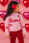 "Loved" Knit Sweater Bell Bottom Set