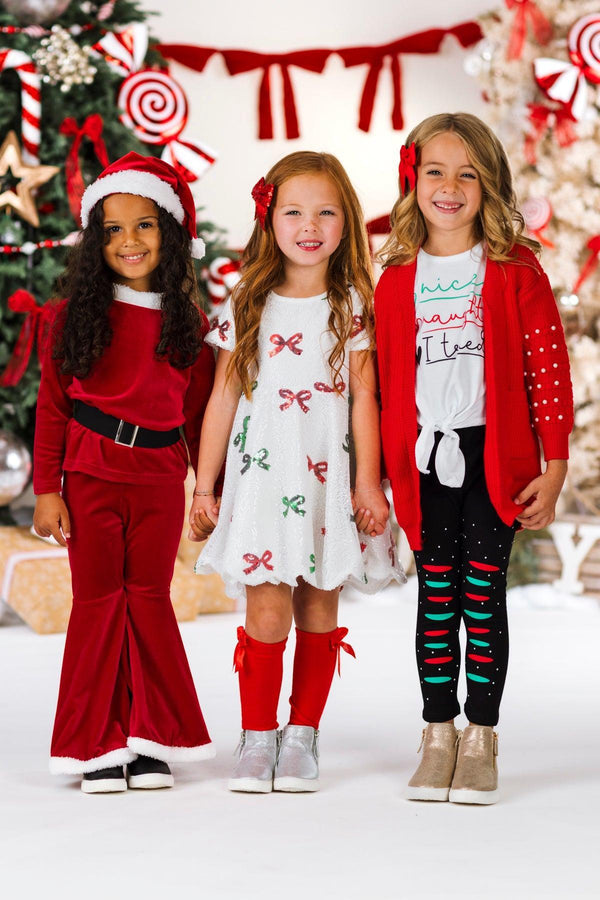 Santa Claus Bell Bottom 4 Piece Set