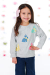 Mom & Me - Gray Bunny Bows Top | Sparkle in Pink