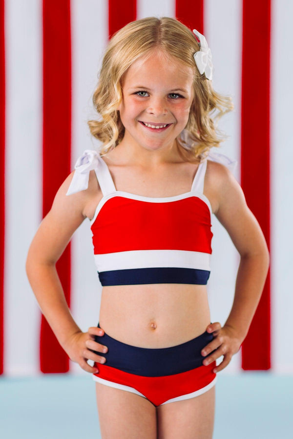 Red, White & Blue Family Swimsuits | Sparkle in Pink