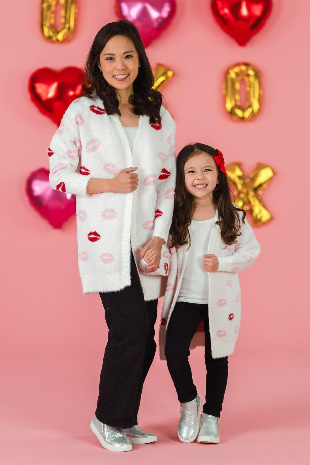 Mom & Me - Lipstick Kiss Cardigan