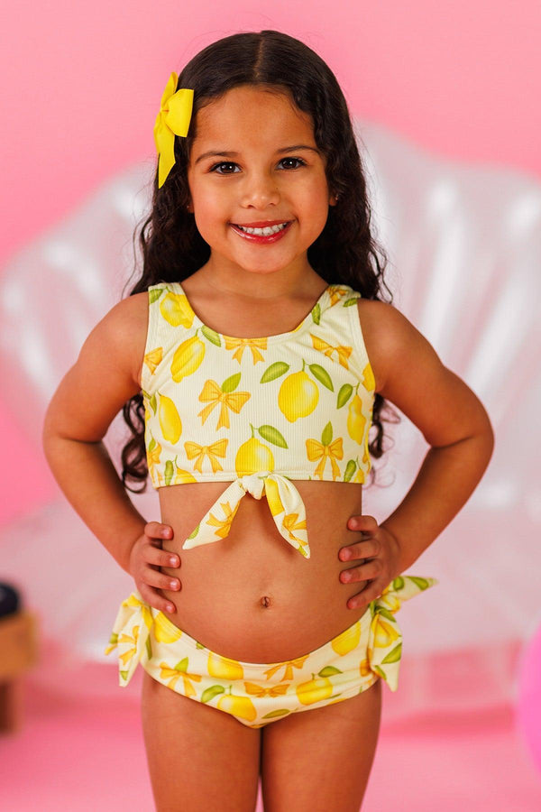 Lemon Bow Bikini | Sparkle in Pink