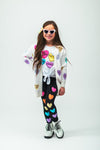 Rainbow Candy Hearts Legging Set | Sparkle in Pink