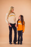 Mom & Me - "Pumpkin & Spice" Chenille Patch Top | Sparkle in Pink
