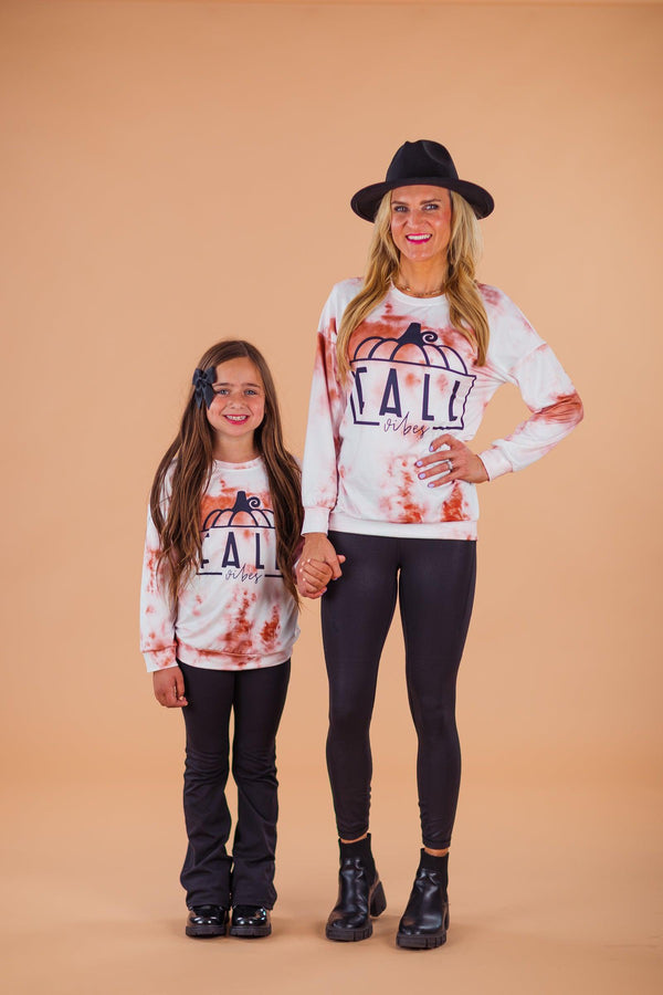 Mom & Me - "Fall Vibes" Tie Dye Top | Sparkle in Pink