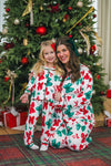 Mom & Me - Red & Green Bow Pajamas | Sparkle in Pink