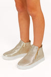 Metallic Shimmer Booties