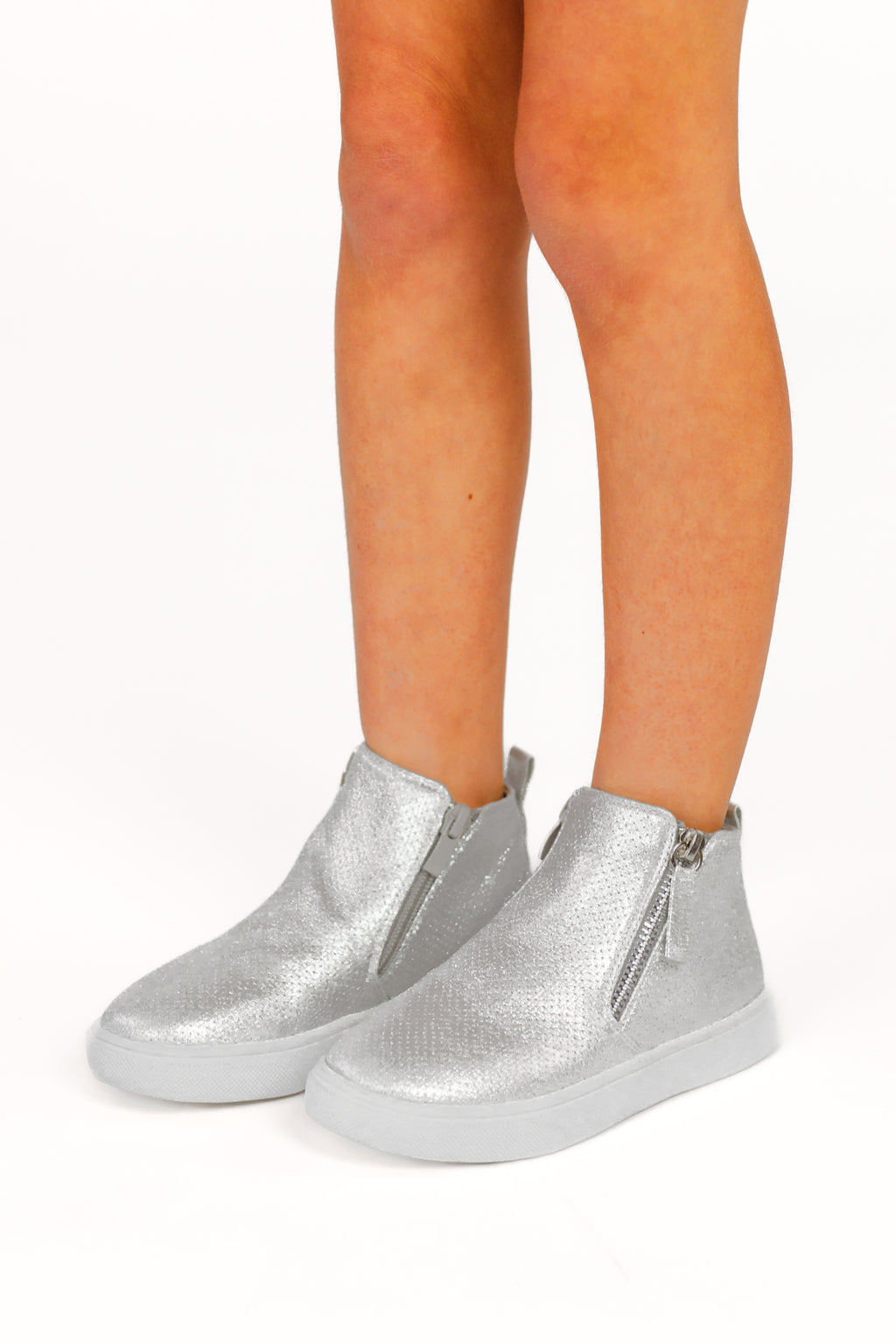 Metallic Shimmer Booties