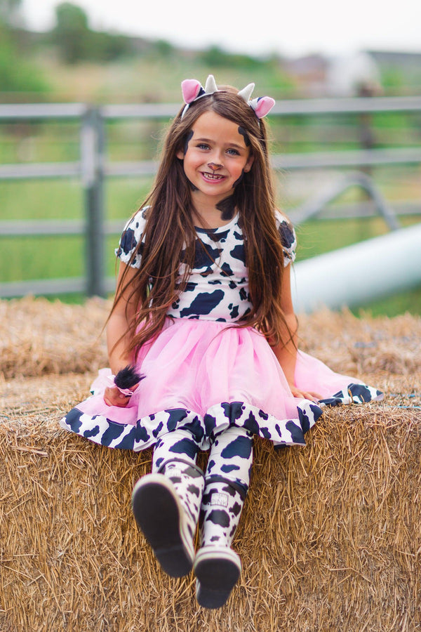 Pink Cow Costume - 5 Piece Set - Sparkle in Pink
