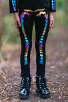 Mom & Me - Holographic Skeleton Costume Set - Sparkle in Pink