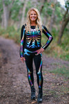 Mom & Me - Holographic Skeleton Costume Set - Sparkle in Pink