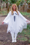 Mom & Me - White Ghost Costume Set - Sparkle in Pink