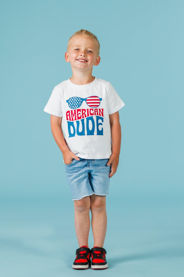 "American Babe & Dude" Top - Boy Or Girl! | Sparkle in Pink