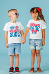 "American Babe & Dude" Top - Boy Or Girl! | Sparkle in Pink