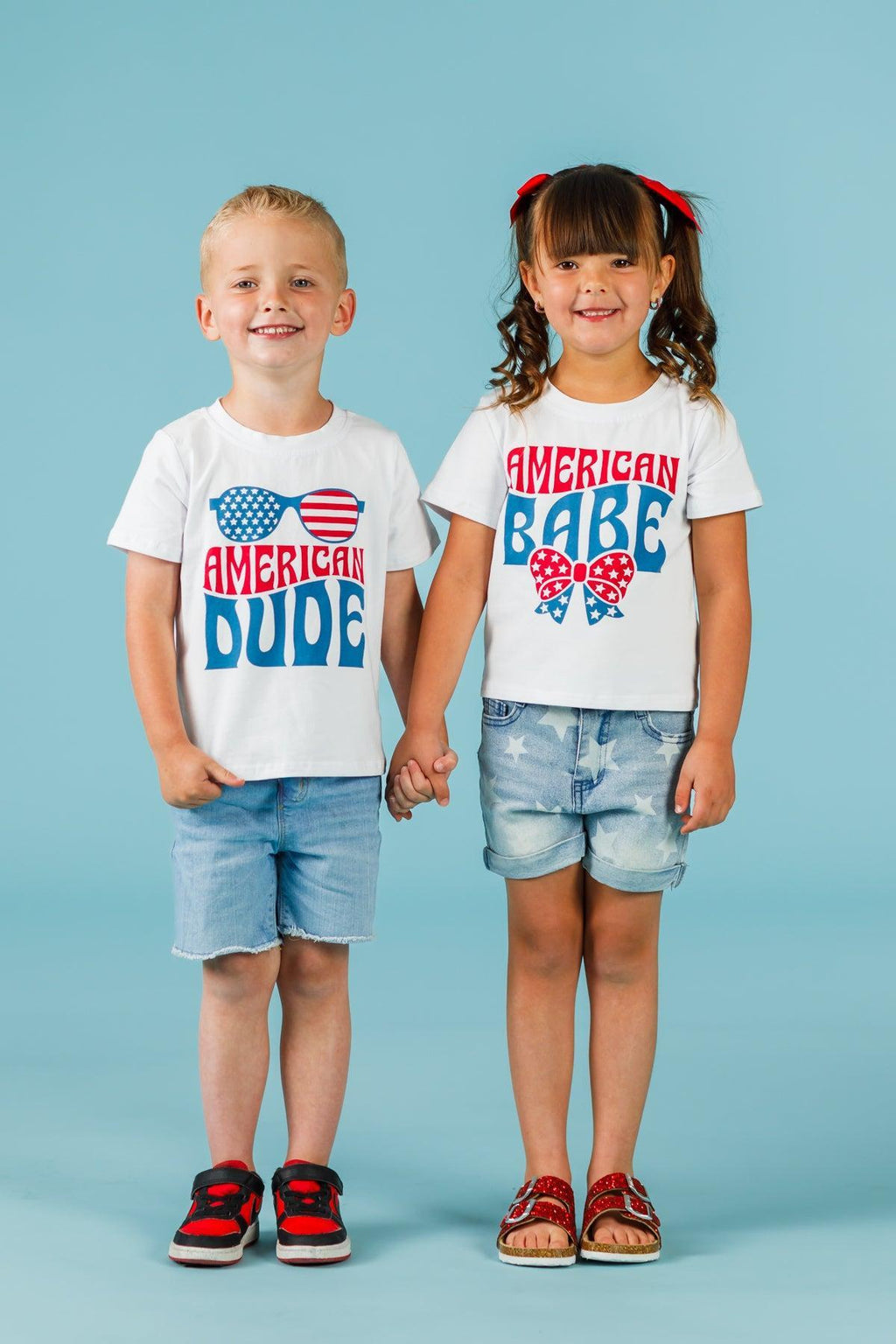 "American Babe & Dude" Top - Boy Or Girl! | Sparkle in Pink