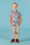 American Summer Baseball Button Down | Sparkle in Pink