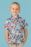 American Summer Baseball Button Down | Sparkle in Pink