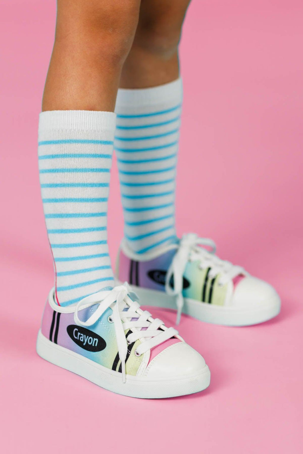Notebook Knee High Socks | Sparkle in Pink