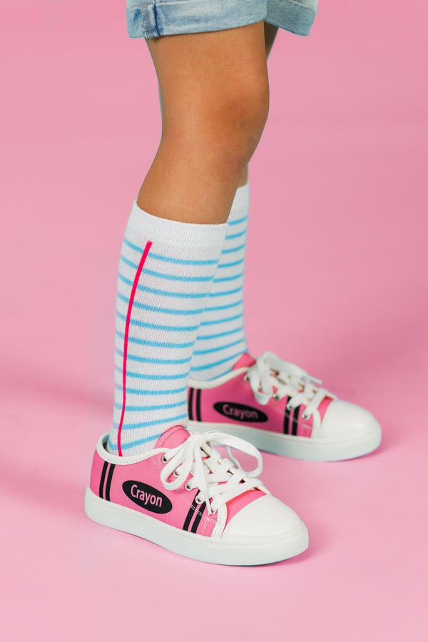 Crayon Sneakers | Sparkle in Pink