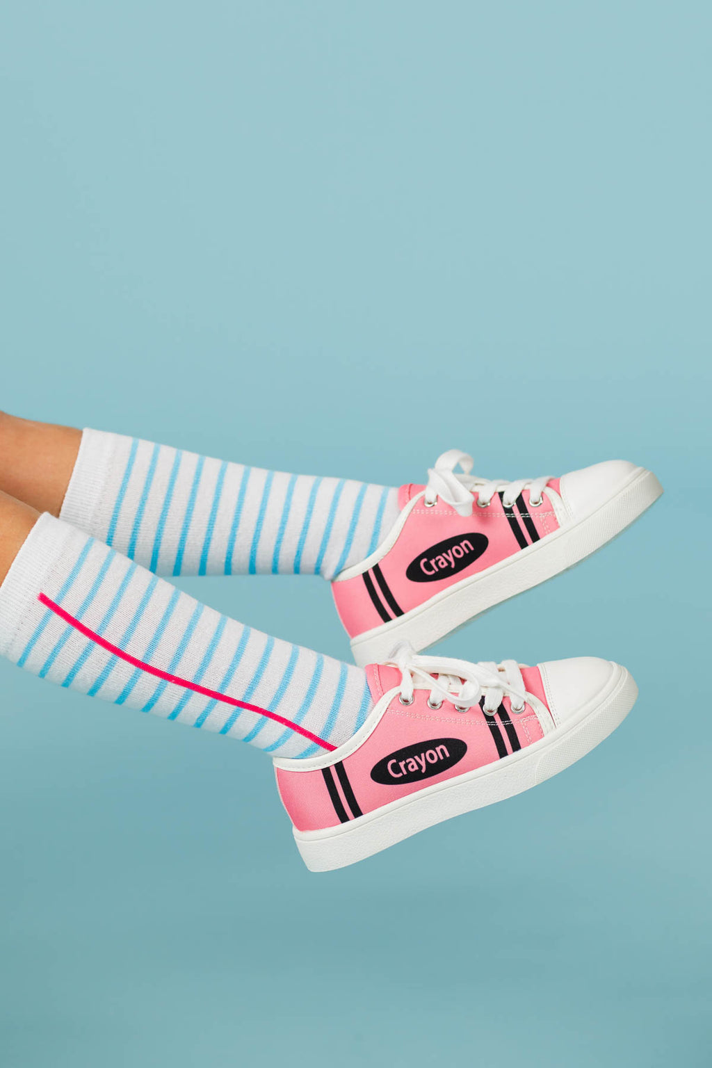 Notebook Knee High Socks | Sparkle in Pink