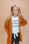 "Flannels, Bonfires, S'mores" Legging Set - Sparkle in Pink