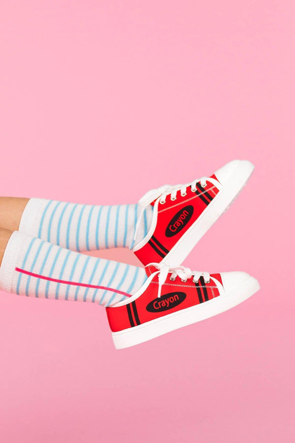 Crayon Sneakers | Sparkle in Pink