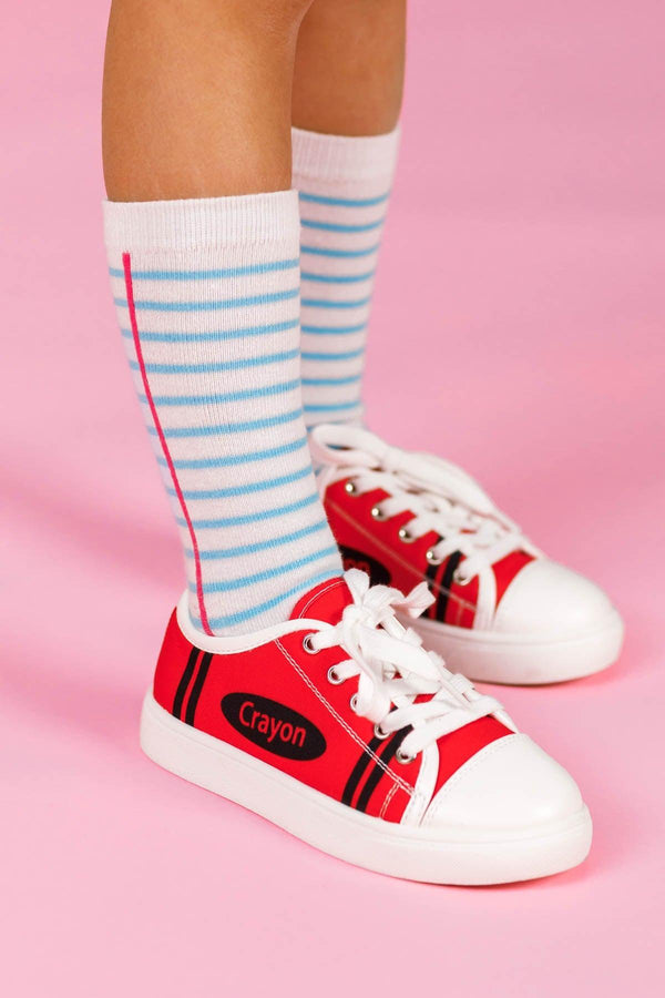 Crayon Sneakers | Sparkle in Pink