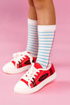 Notebook Knee High Socks | Sparkle in Pink