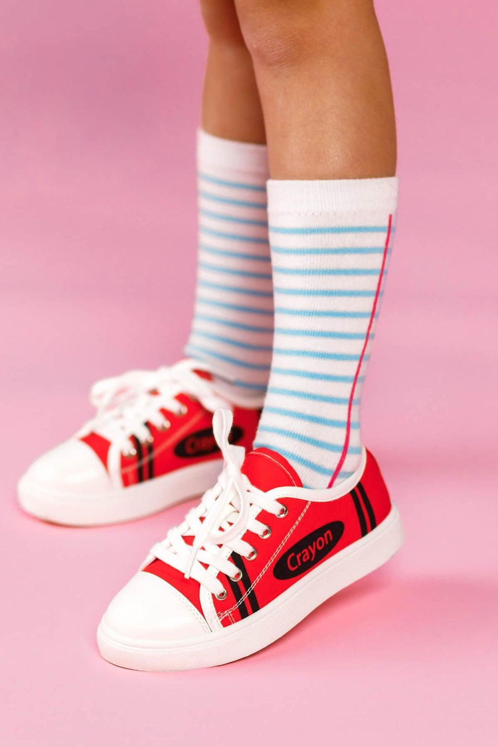Notebook Knee High Socks | Sparkle in Pink