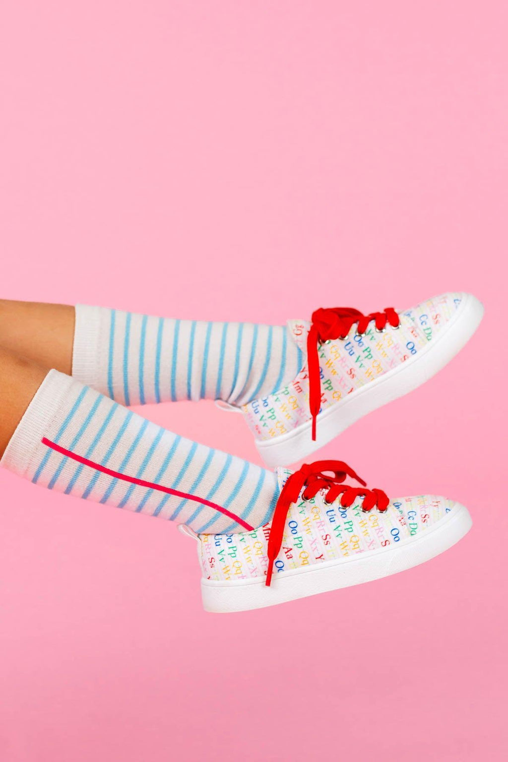 Alphabet Sneakers | Sparkle in Pink