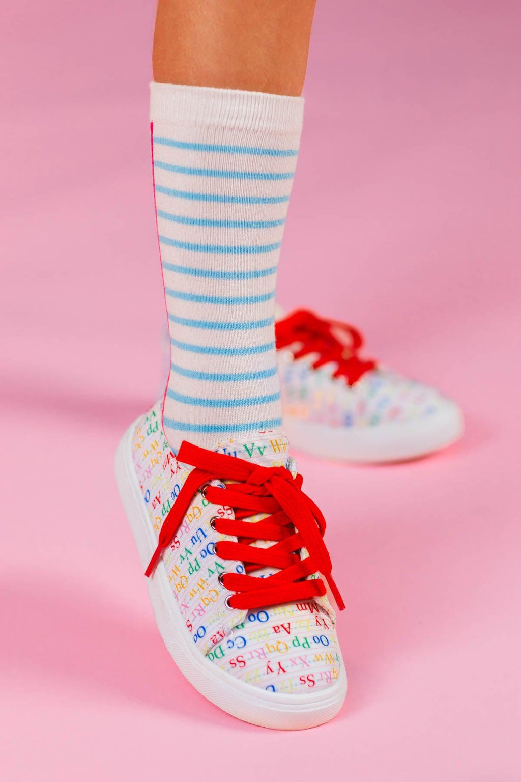 Alphabet Sneakers | Sparkle in Pink