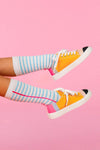 Notebook Knee High Socks | Sparkle in Pink