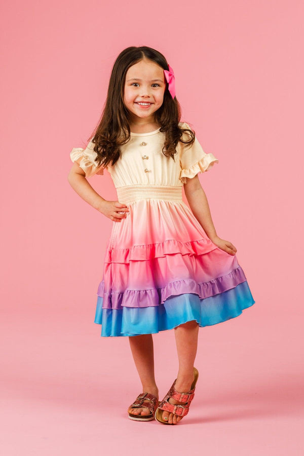 Mom & Me - Ruffle Ombre Dress | Sparkle in Pink