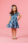 Mom & Me - Faux Denim Flower Dress