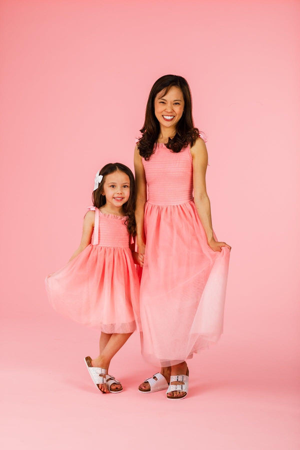Mom & Me - Light Pink Ombre Tulle Dress