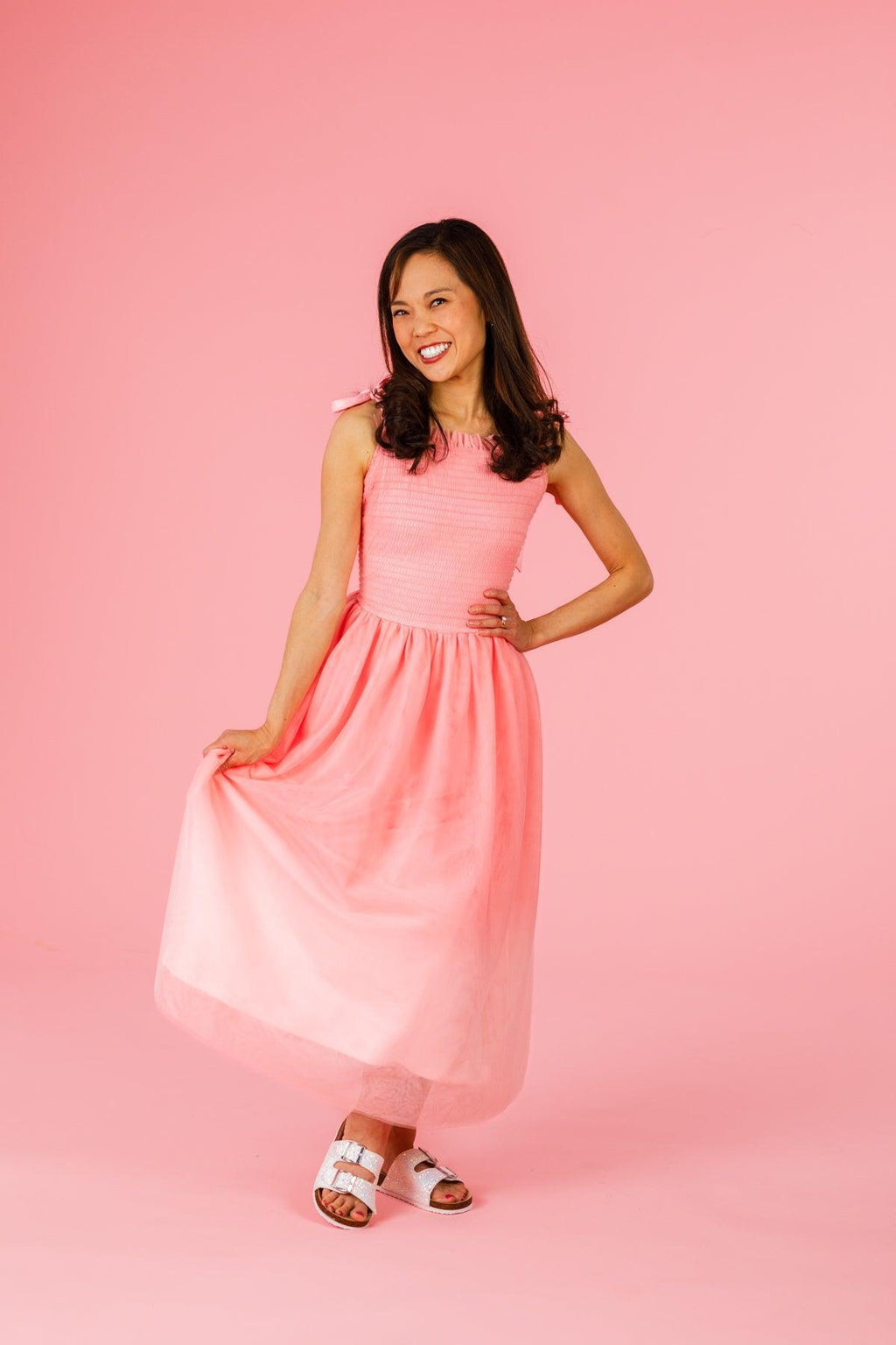 Mom & Me - Light Pink Ombre Tulle Dress