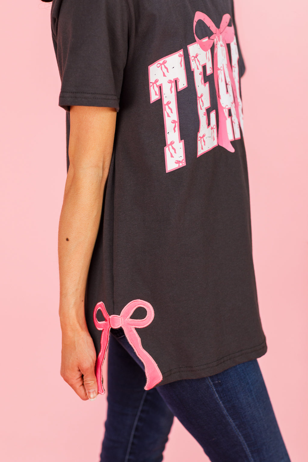 Mom & Me - "Teach & Learn" Pink Bow Top & Pant Set | Sparkle in Pink