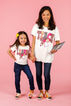 Mom & Me - "Teach & Learn" Glitter Cheetah Print Top | Sparkle in Pink