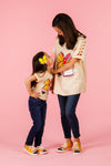 Mom & Me - Glitter Pencil & Paper Bow Top | Sparkle in Pink