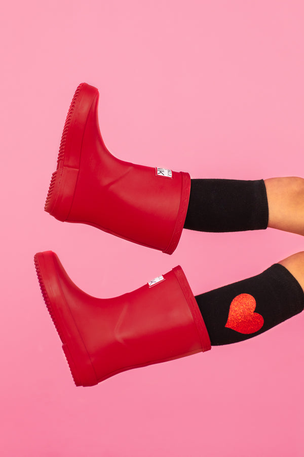 Sparkle In Pink Premium Solid Color Boots
