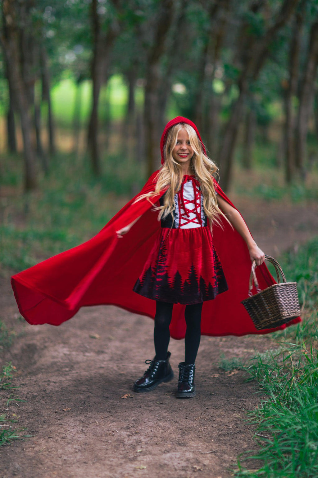 Red Riding Hood Costume - Sparkle in Pink