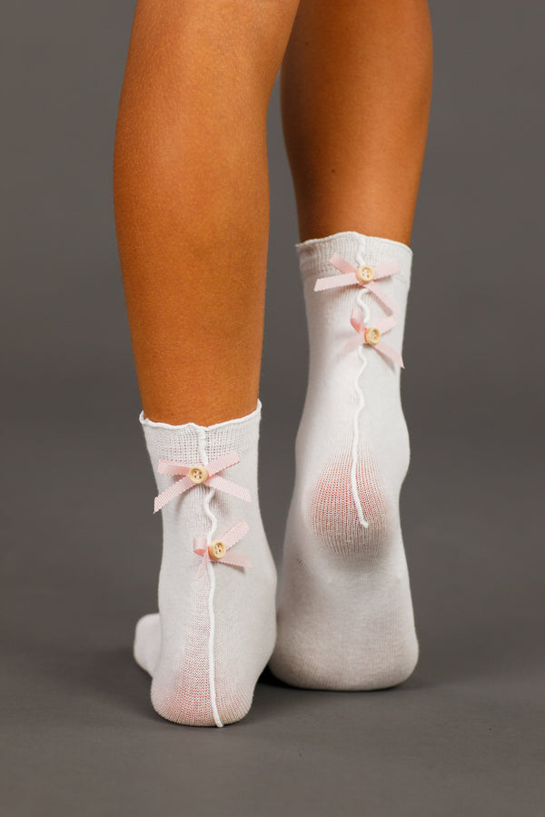 Girls' Bow Socks