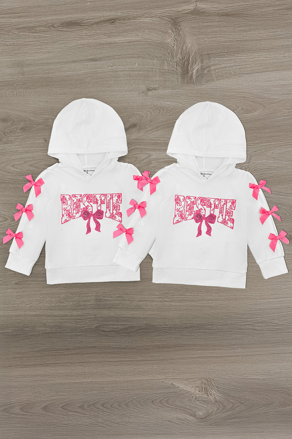 "Bestie" Pink Bow Hoodie | Sparkle in Pink