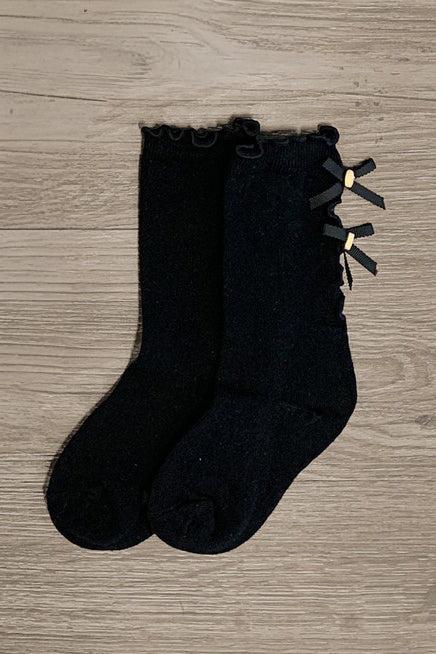 Girls' Bow Socks | Sparkle in Pink