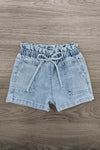 Pastel Bow Denim Short Set | Sparkle in Pink